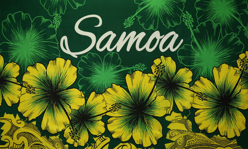 Hibiscus Samoa Polyester Sarong | Islands Fabric