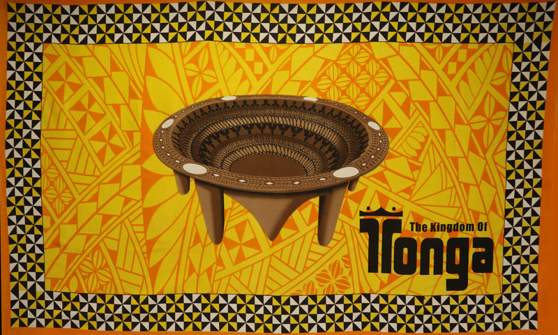 Kingdom of Tonga Kava Bowl All Around Border | Sarong