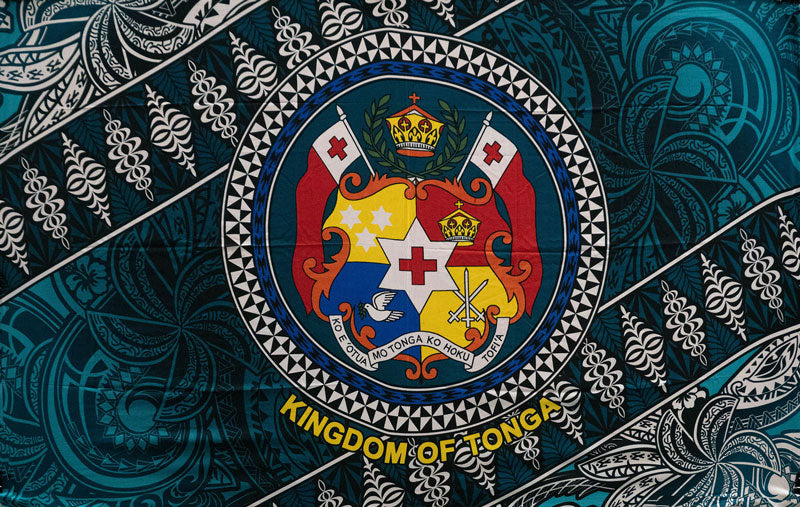 Kingdom of Tonga Seal Tribal Polyester Sarong | Islands Fabric