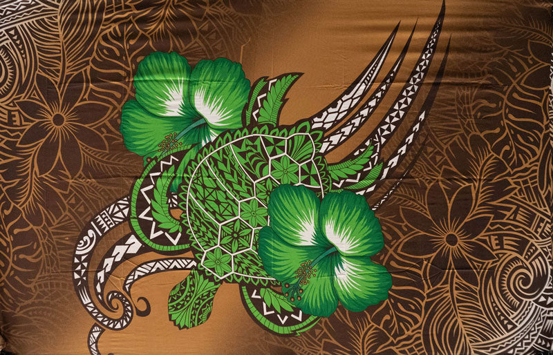 Hibiscus Turtle Tribal Assortment Polyester Sarong | Islands Fabric