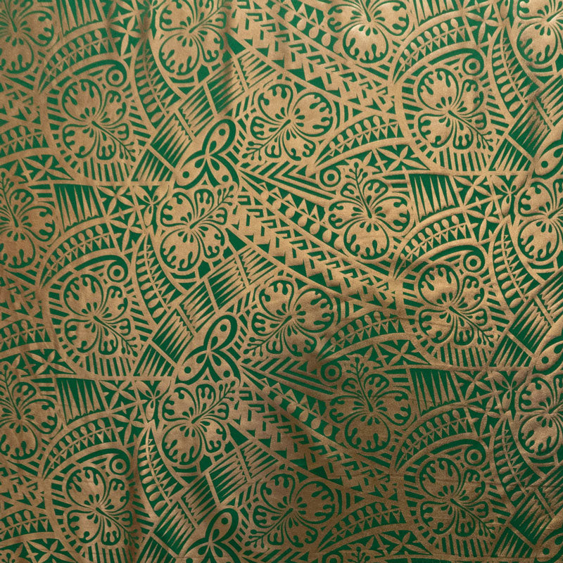 Traditional Polynesian Tattoo Gradient Design Fabric| Cotton-Poplin  |  Spandex Palace