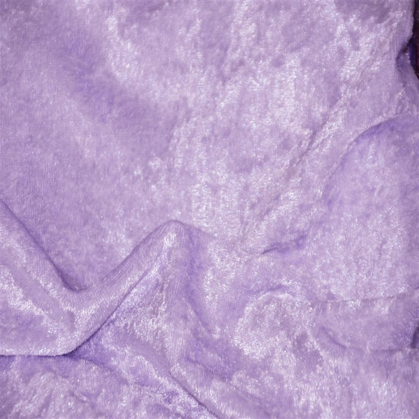 Lavender Panne Crush Stretch Velvet Fabric