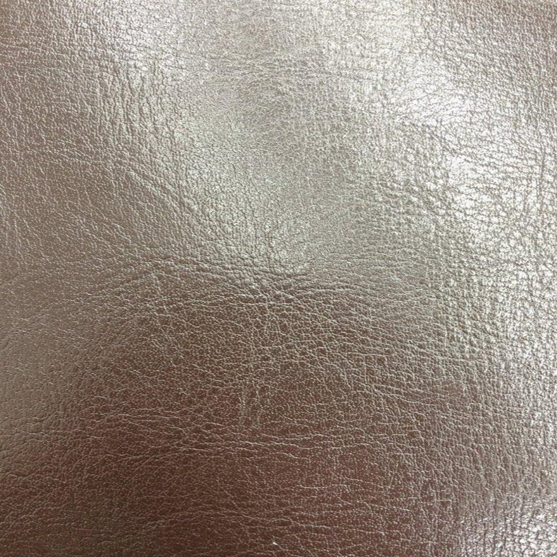 Brown Amarillo Grain Shiny PVC Leather Vinyl Fabric