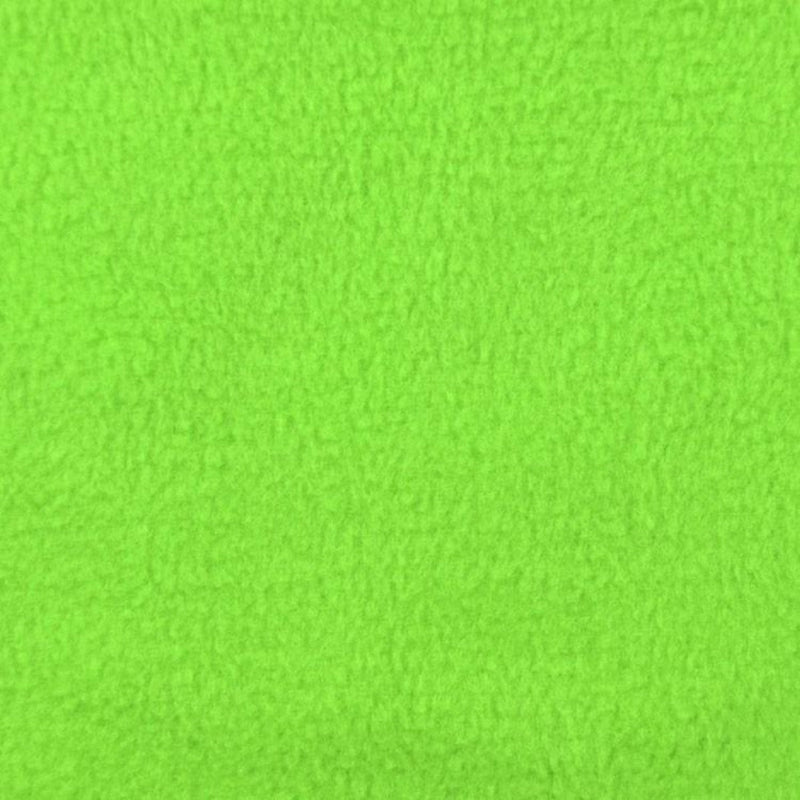 Lime Green Solid Anti Pill Polar Fleece Fabric