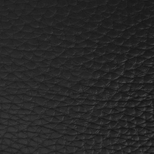 Black Textured PVC Leather Vinyl Fabric