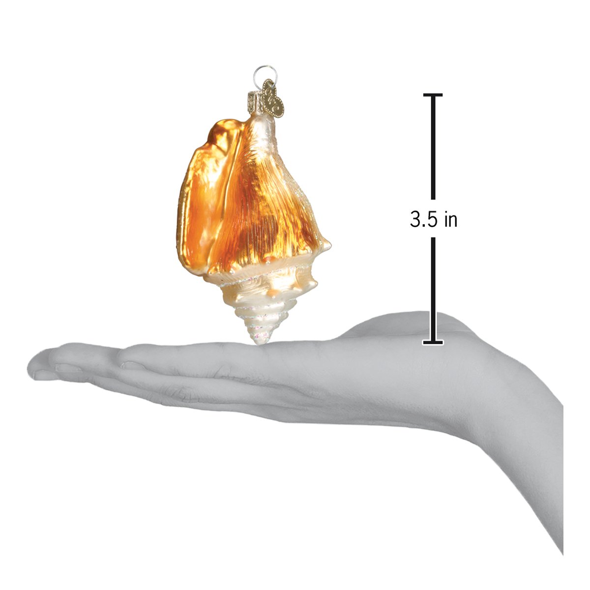 Golden Seashell Ornament