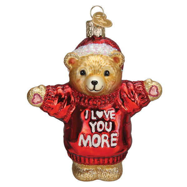 I Love You More Bear Ornament