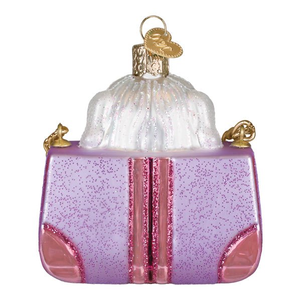 Posh Pup In Purse Ornament - Spandex PalaceOld World Christmas