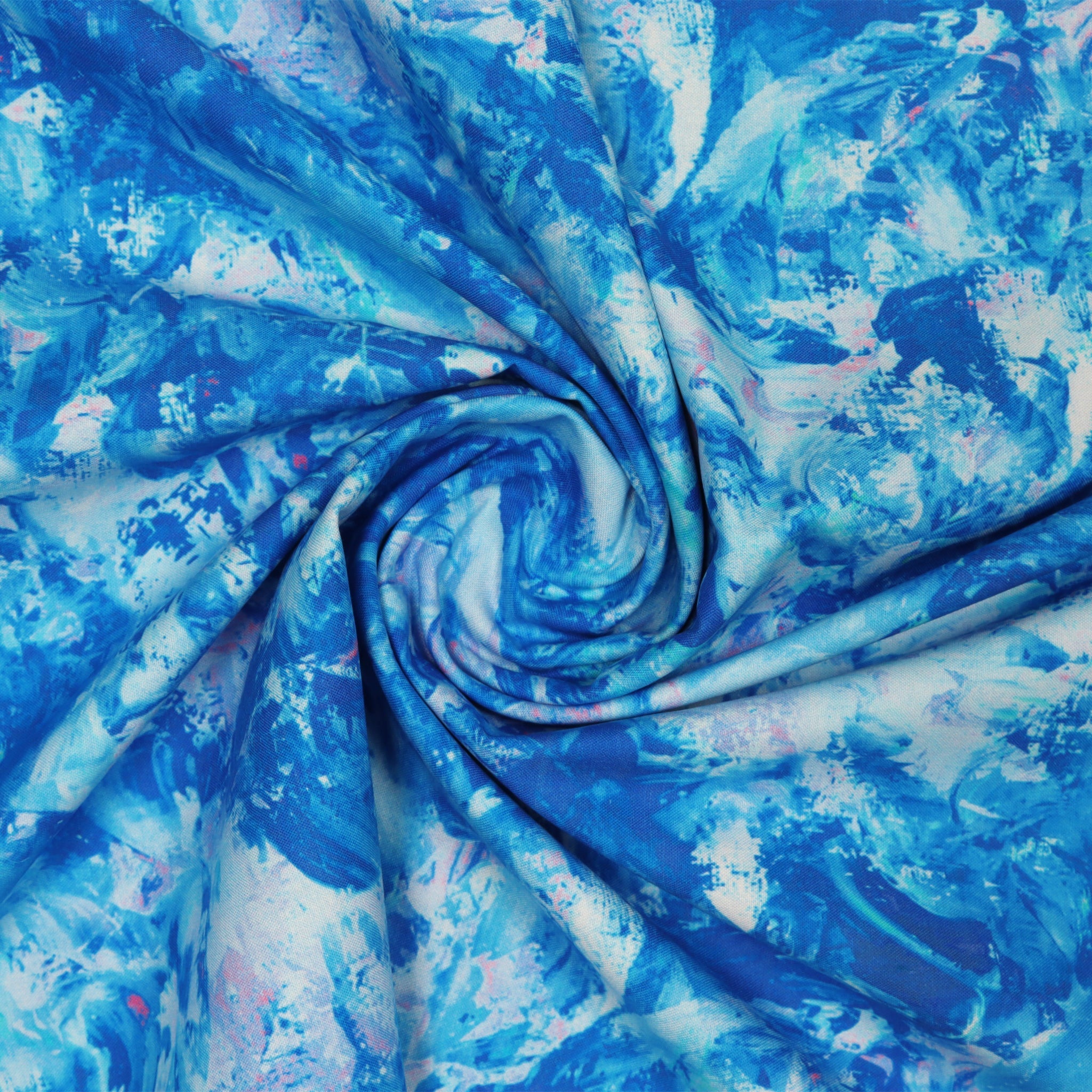 Paint Splash 108" Quilt Backing - Royal