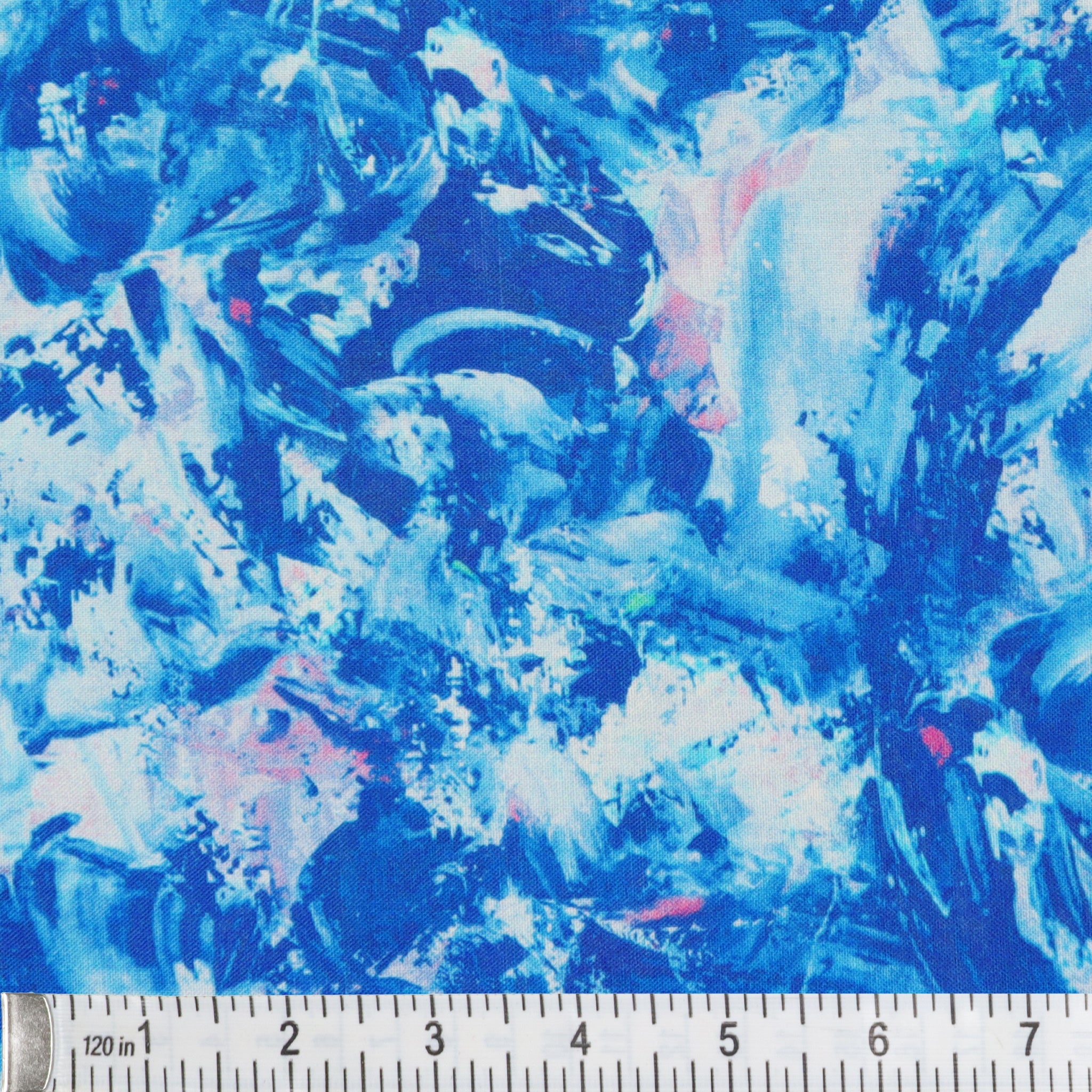 Paint Splash 108" Quilt Backing - Royal
