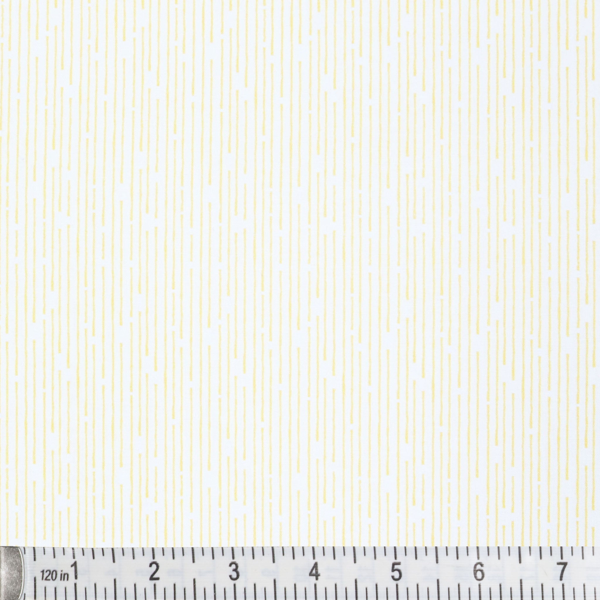 108" Line Up Quilt Backing - Yellow on White