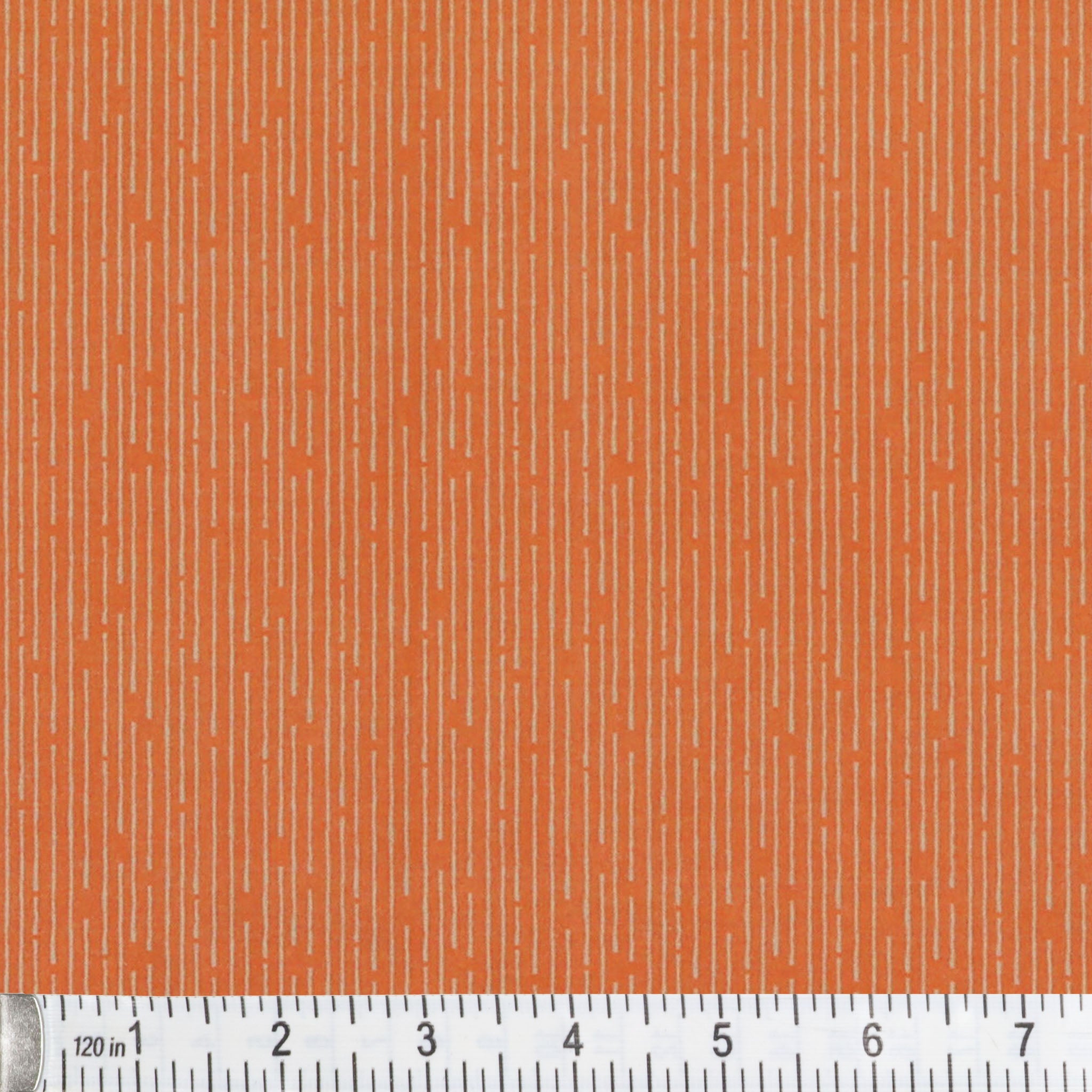 108" Line Up Quilt Backing - Orange on Red