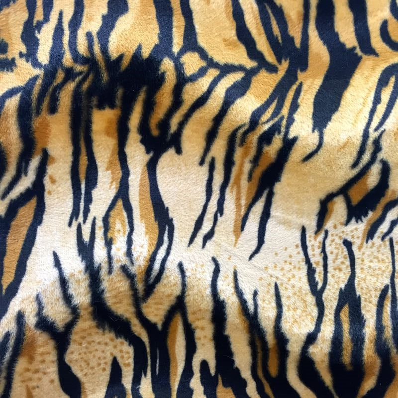 Gold Tiger Velboa Faux Fur