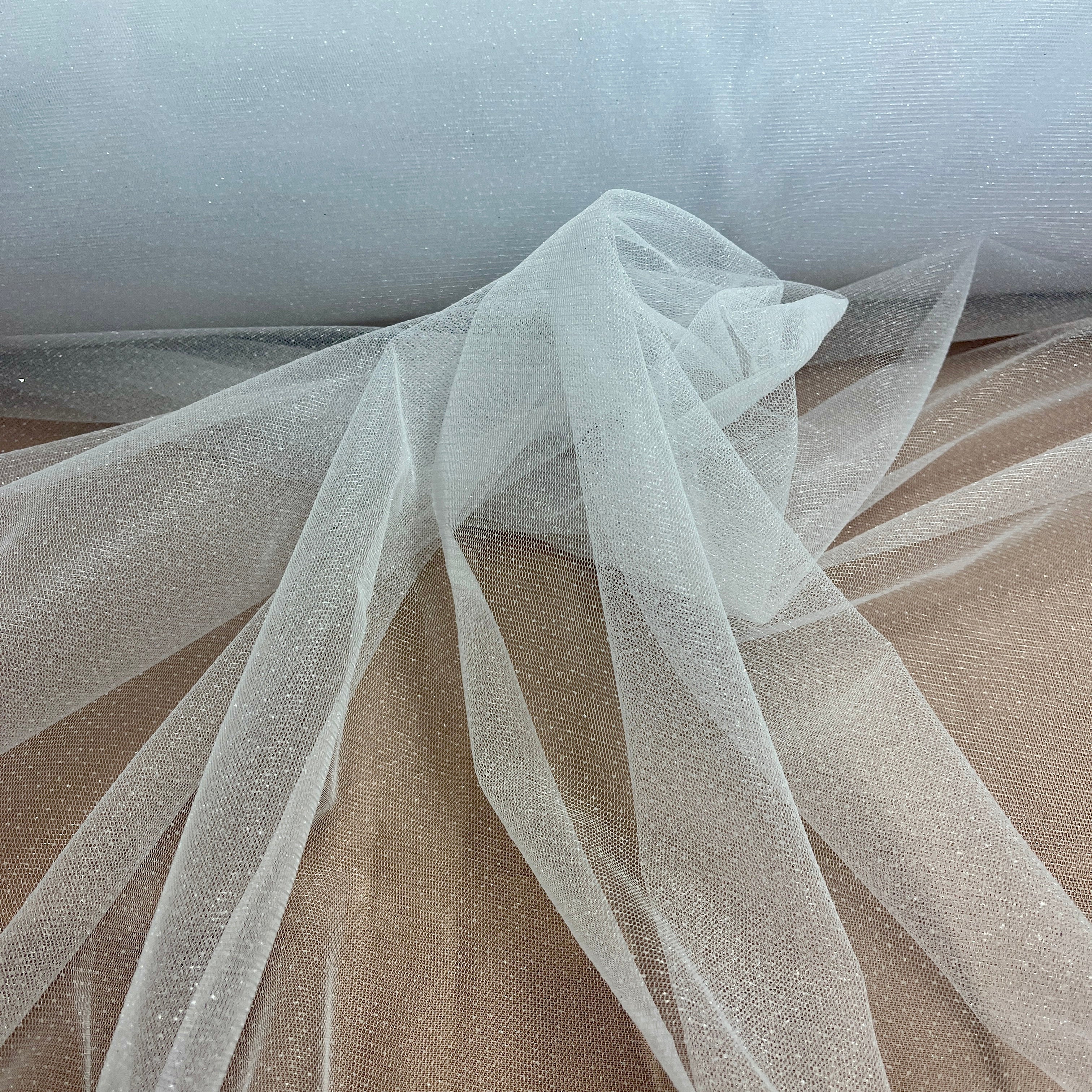 Glitter Mesh Fabric – 60" Wide Sparkle Net for Dresses & Costumes | Lace USA - Glitter Mesh