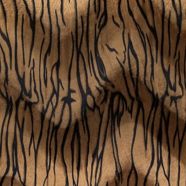 Tiger Print Velboa Faux Fur