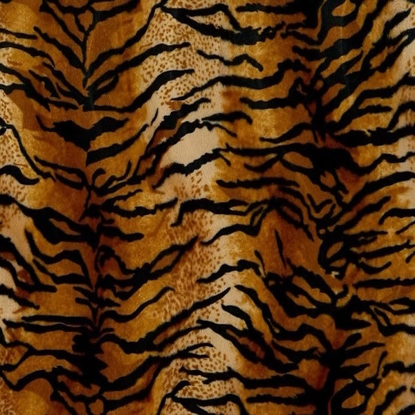 Tiger Print Velboa Faux Fur