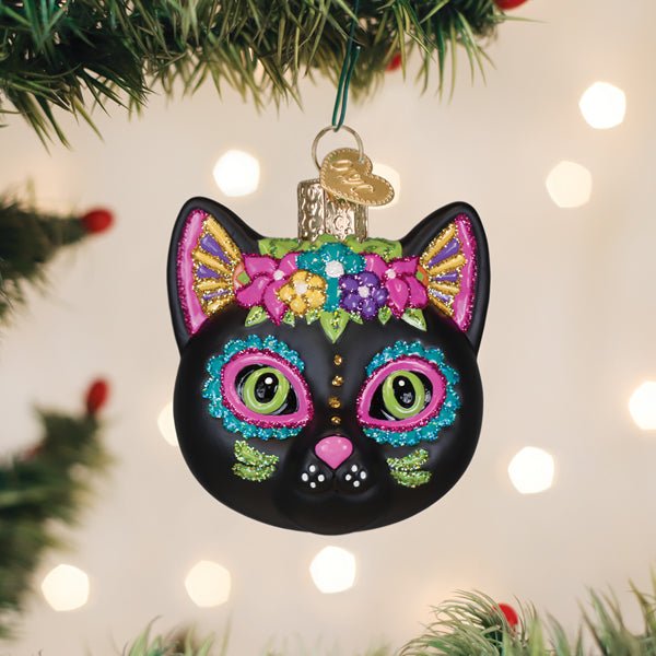 Dia De Los Muertos Cat Ornament - Spandex PalaceOld World Christmas