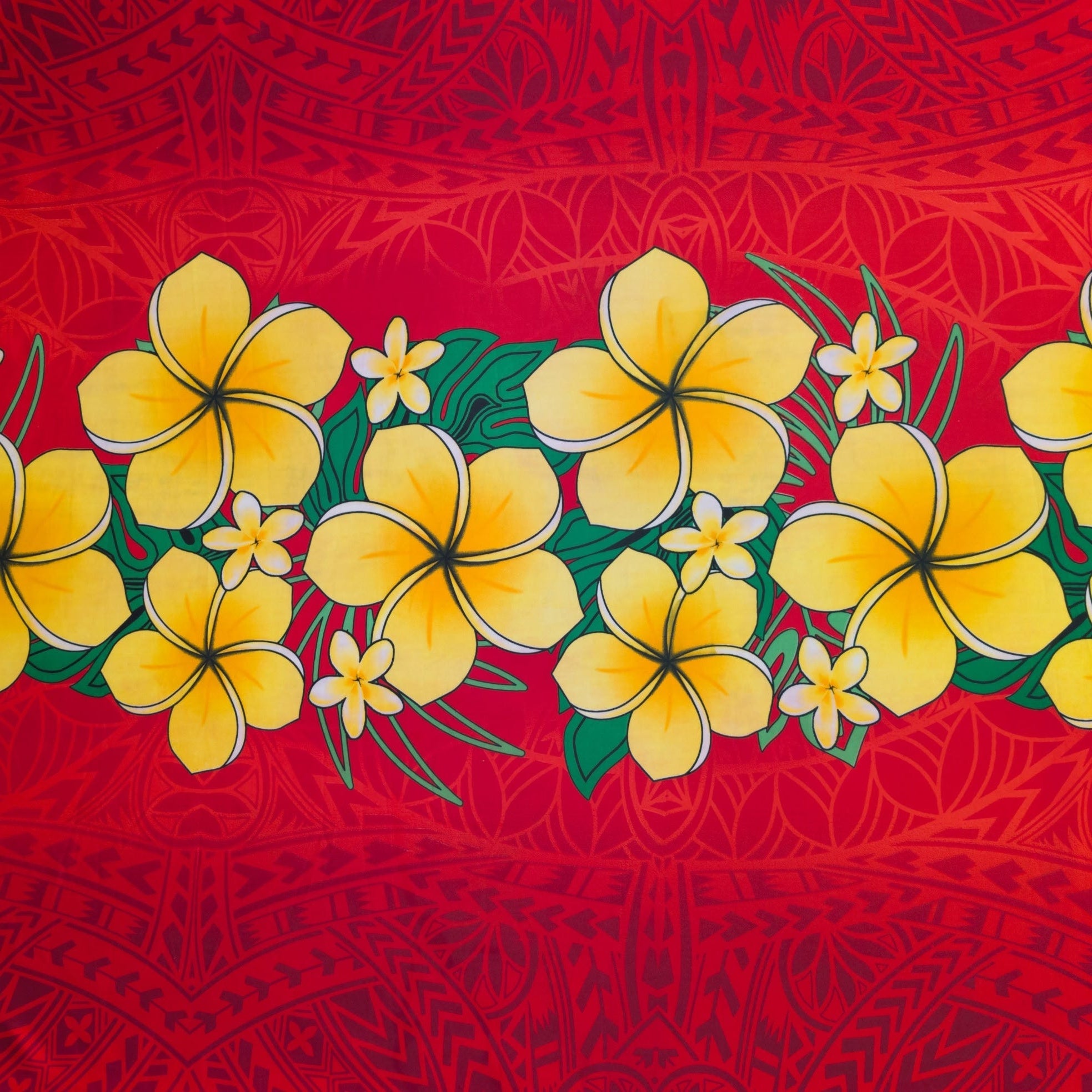Plumeria Polyester Sarong | Islands Fabric