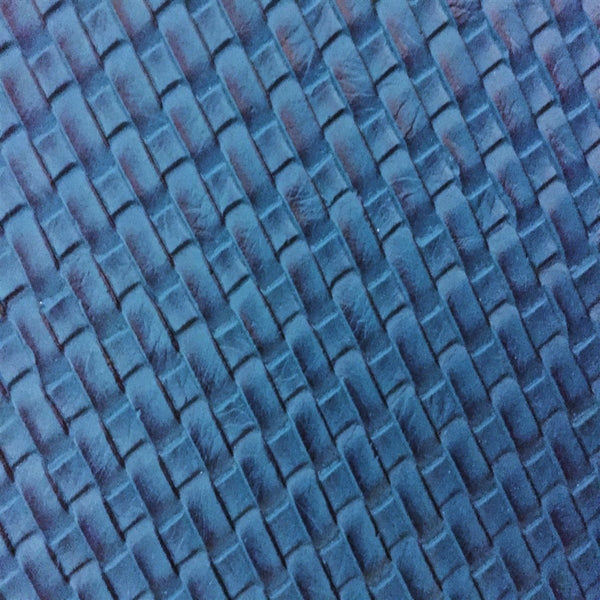 Blue Basket Weave Vinyl