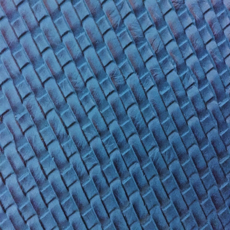 Blue Basket Weave Vinyl