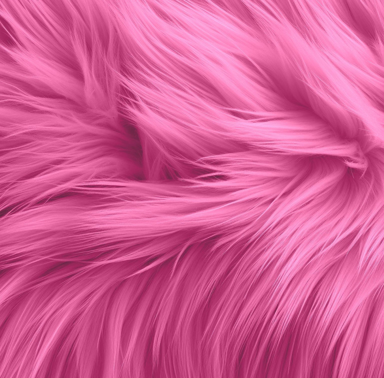 Faux Fur Fabric Squares | Bubblegum | FabricLA