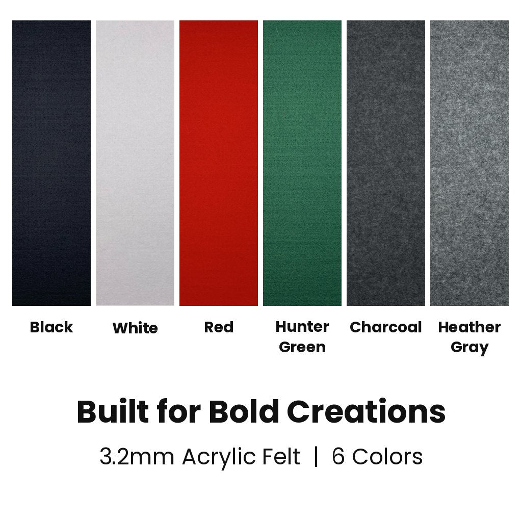 9x12 Thick Felt Sheets – 3.2mm Acrylic Packs