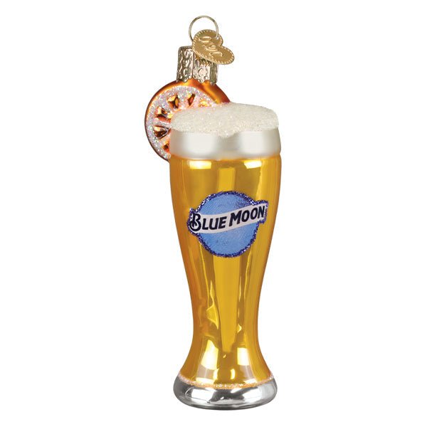 Glass Of Blue Moon Beer Ornament - Spandex PalaceOld World Christmas