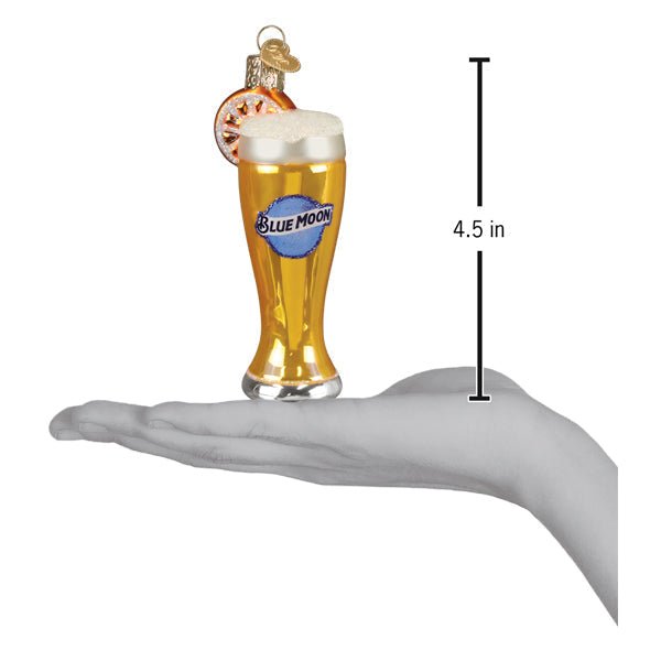 Glass Of Blue Moon Beer Ornament - Spandex PalaceOld World Christmas