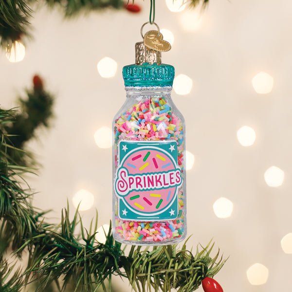 Jar Of Sprinkles Ornament - Spandex PalaceOld World Christmas