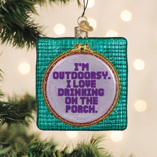 I'm Outdoorsy Ornament - Spandex PalaceOld World Christmas