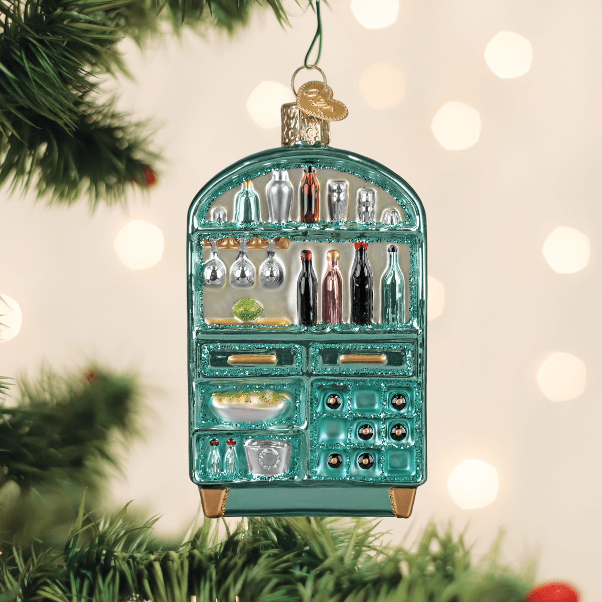 Cabinet Of Cheers Ornament - Spandex PalaceOld World Christmas