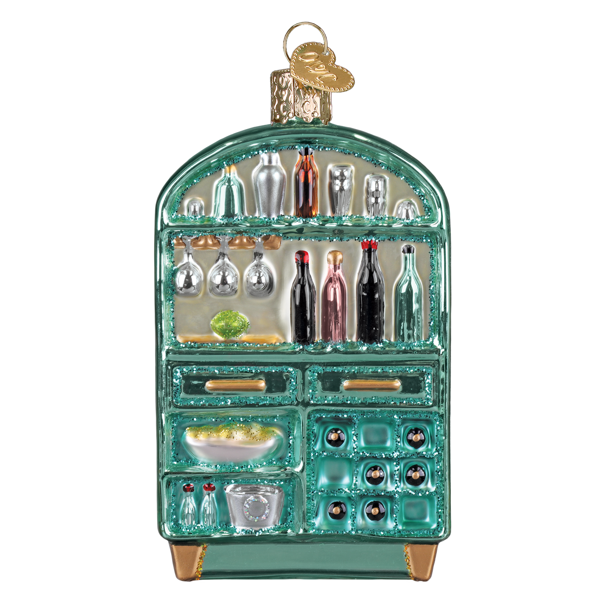 Cabinet Of Cheers Ornament - Spandex PalaceOld World Christmas