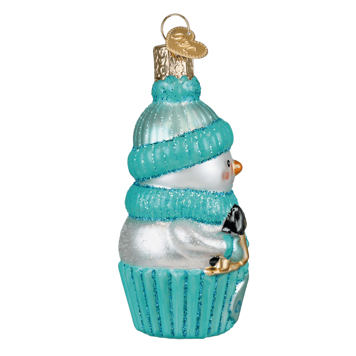 Snow Baby Cupcake Boy Ornament - Spandex PalaceOld World Christmas