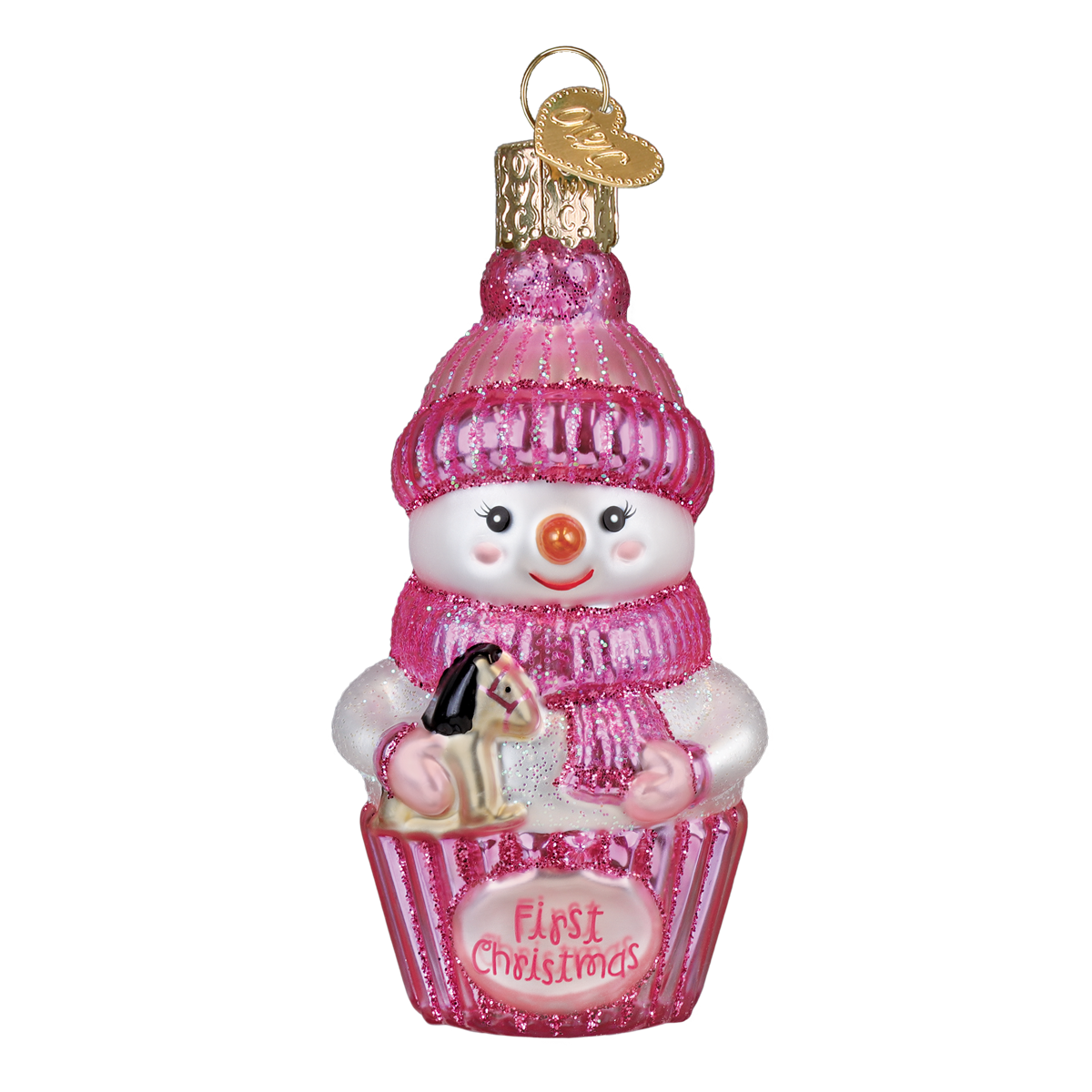 Snow Baby Cupcake Girl Ornament - Spandex PalaceOld World Christmas