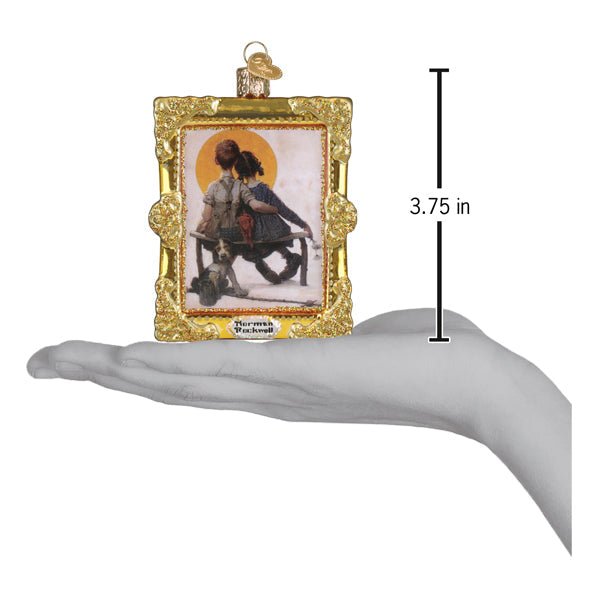 Norman Rockwell Boy & Girl Ornament - Spandex PalaceOld World Christmas