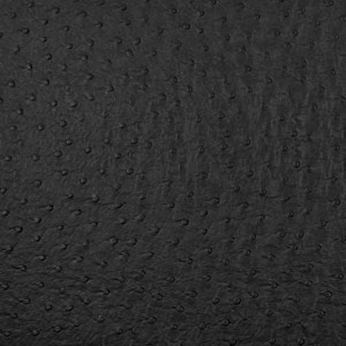 Black Faux Ostrich Vinyl Fabric