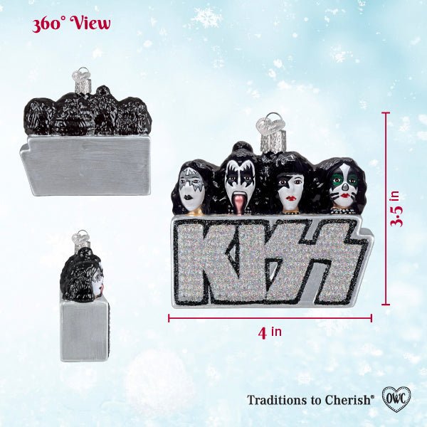 Kiss Band Ornament - Spandex PalaceOld World Christmas
