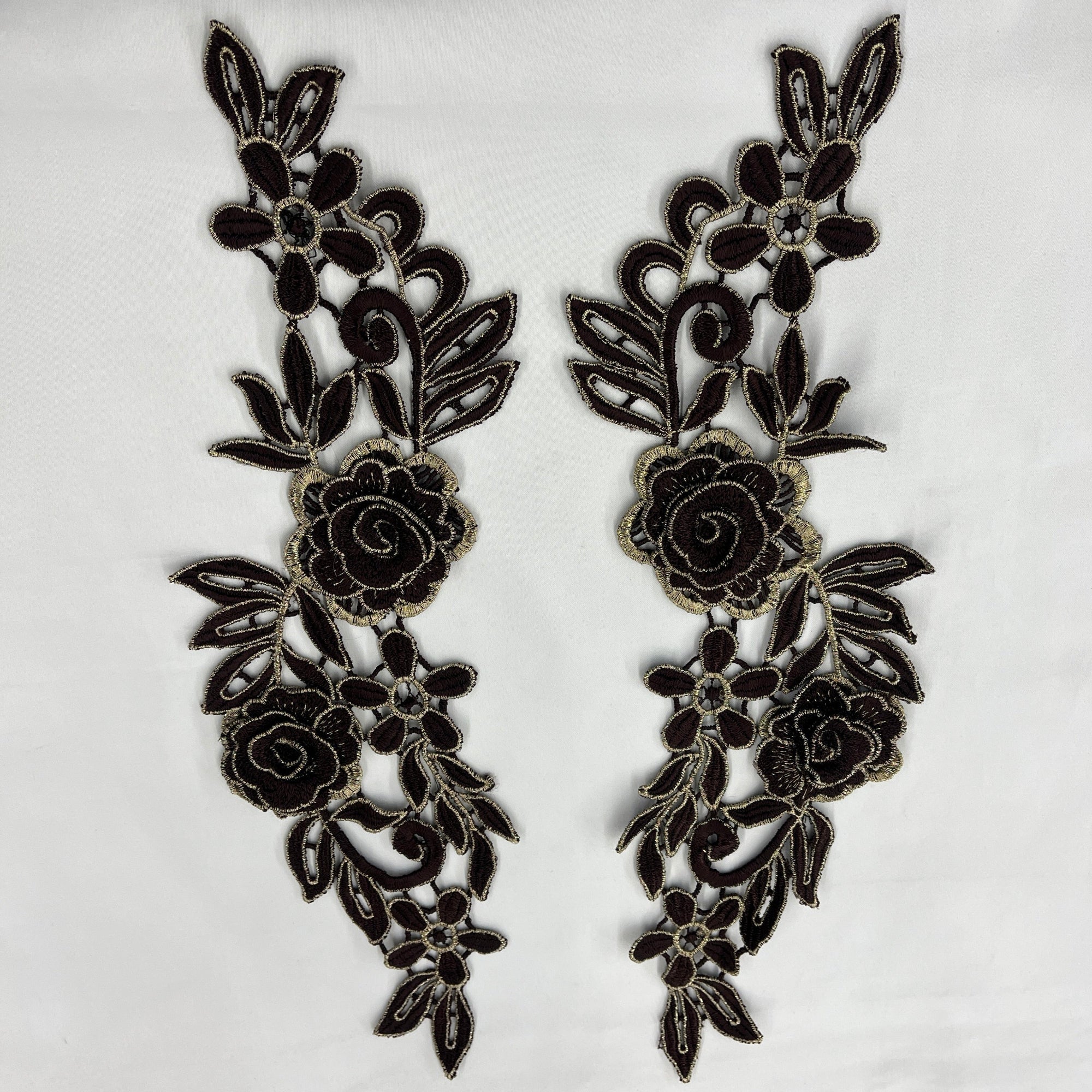 3D Floral Lace Applique Embroidered on 100% Polyester Net Mesh | Lace USA - 55305