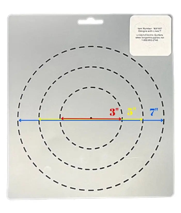 1957 Circle 3"/5"/7" Stencil