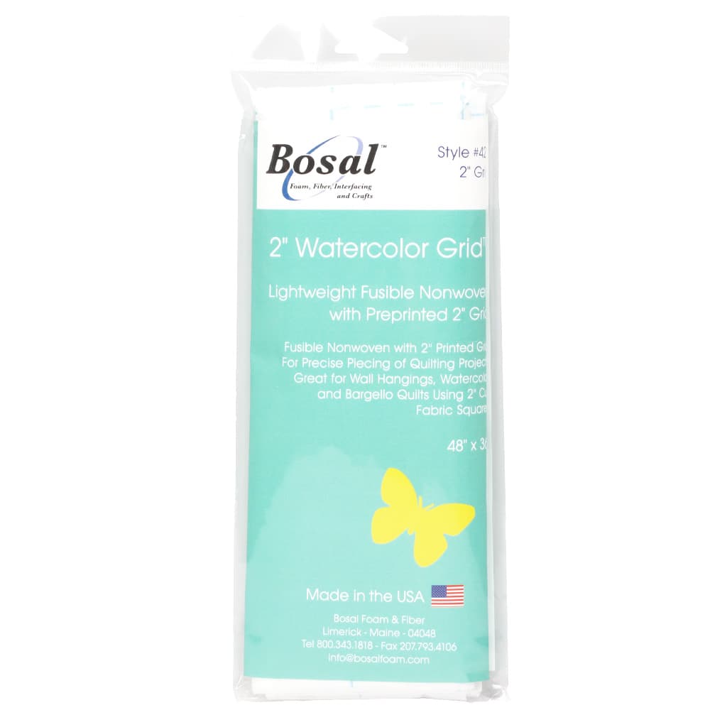 Bosal Quilters Grid 2in Fusible Interfacing - 48in x 1yd