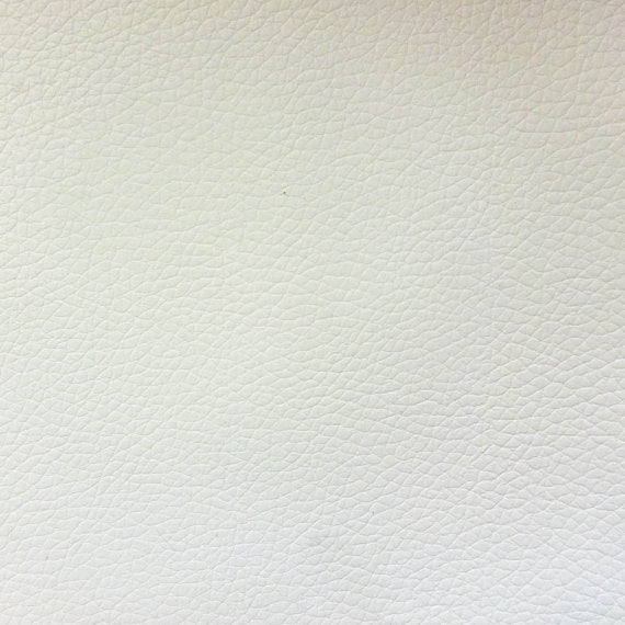 White Faux Leather Pigskin Fabric