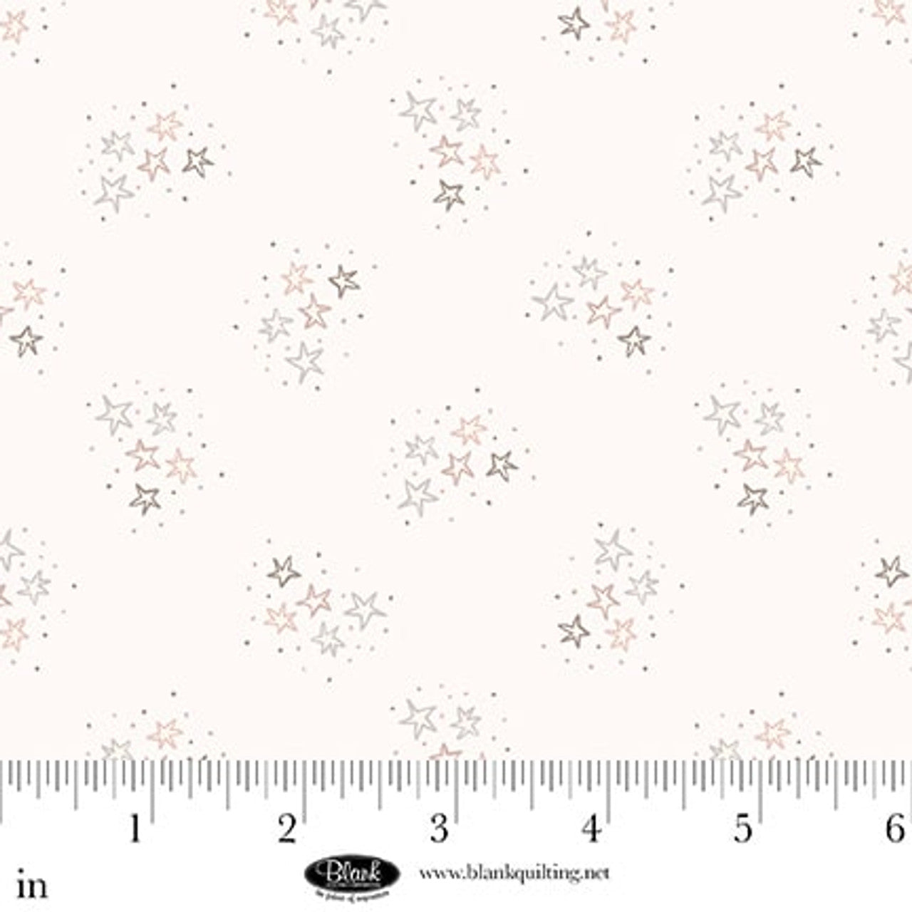 White Stars Sugar Dreams Cotton 44"/45" Fabric Per Yard