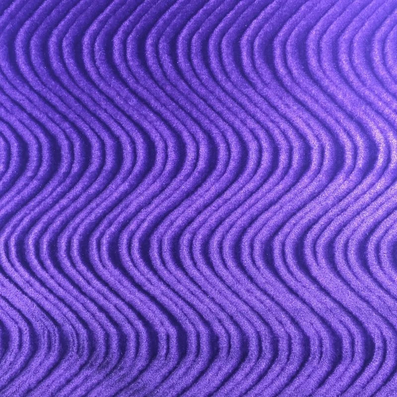 Dark Purple Swirl Velvet Flocking Fabric