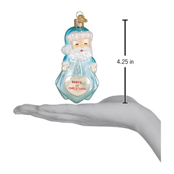 Baby Boys 1st Santa Lovey Ornament - Spandex PalaceOld World Christmas