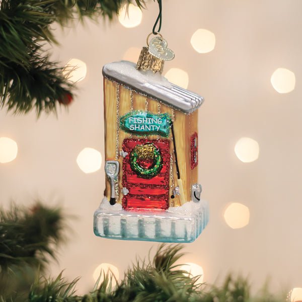 Ice Fishing Shanty Ornament - Spandex PalaceOld World Christmas