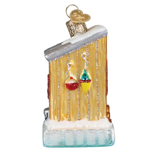 Ice Fishing Shanty Ornament - Spandex PalaceOld World Christmas