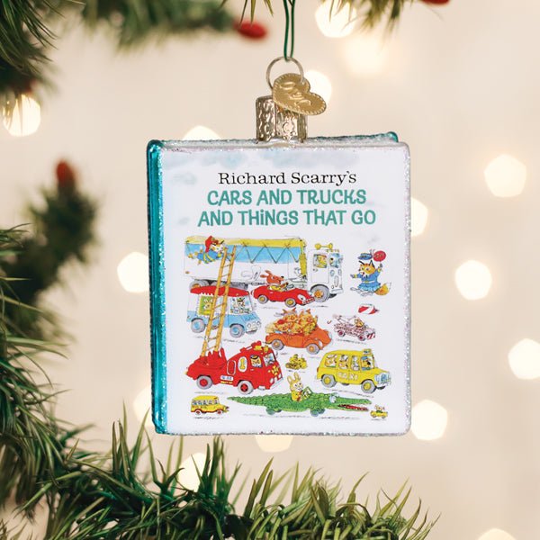 Cars & Trucks & Things That Go Book Ornament - Spandex PalaceOld World Christmas