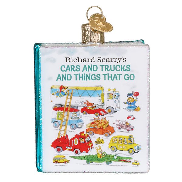 Cars & Trucks & Things That Go Book Ornament - Spandex PalaceOld World Christmas