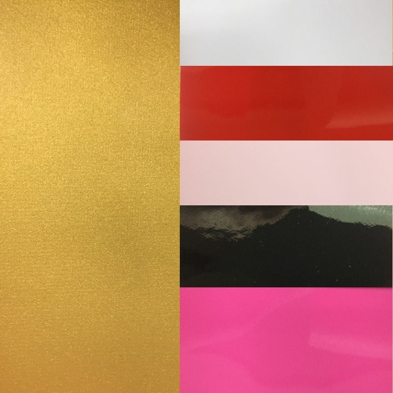 Gold Faux Patent Leather Vinyl Fabric