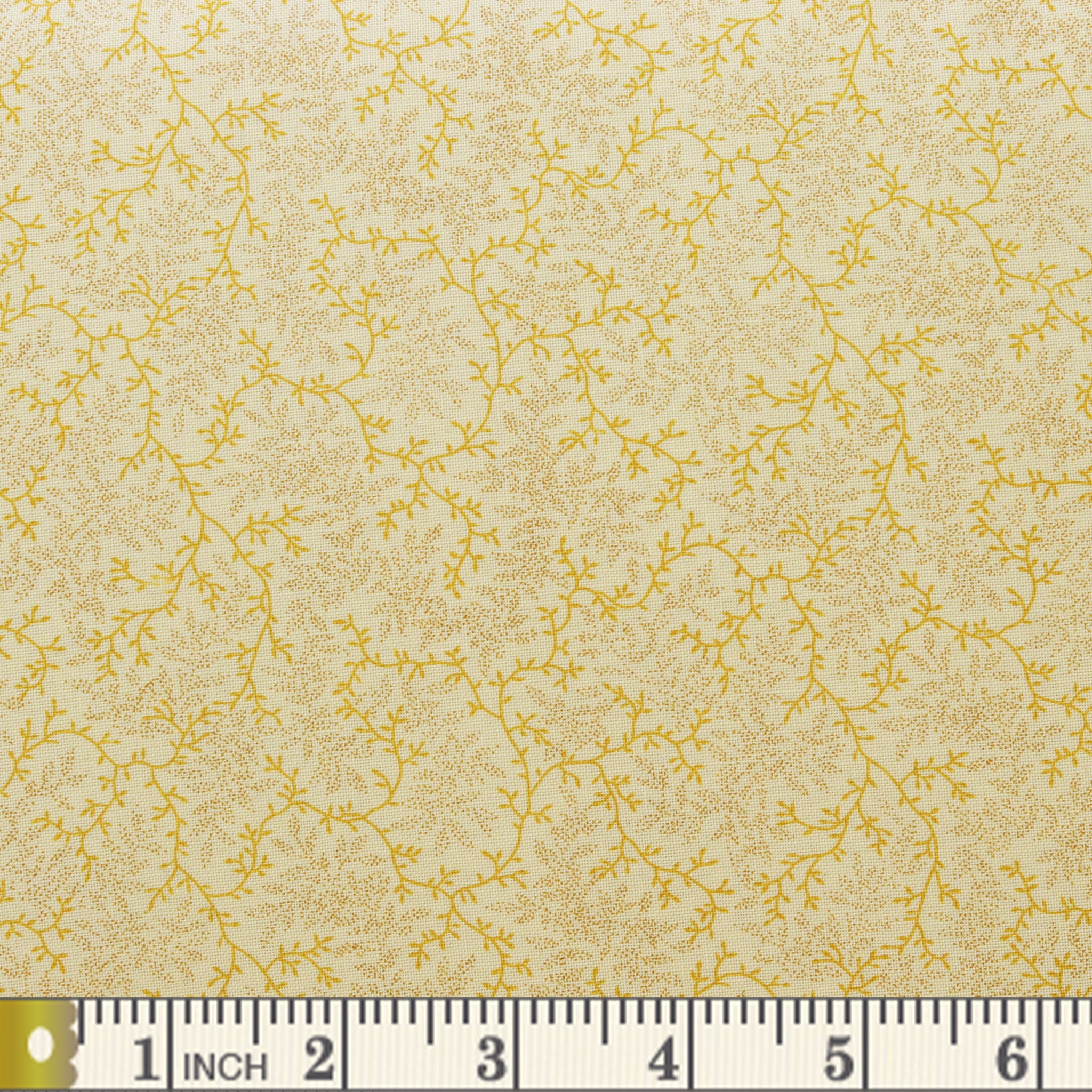 Delicate Vines 108" Wide Quilt Backing - Yellow
